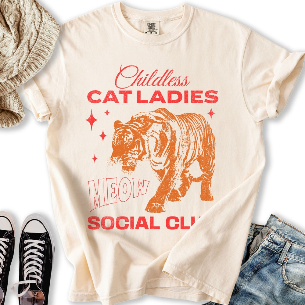Childless Cat Lady - Adult & Kids T-Shirts, Sweatshirts & Hoodies apparel design preview 2