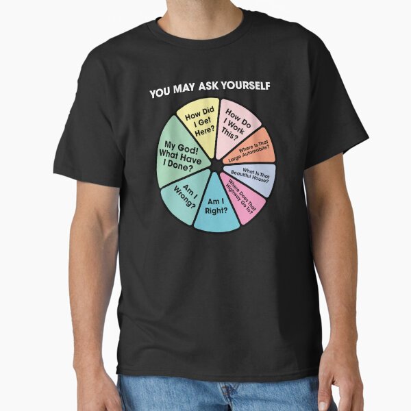 80's Music Retro Lyrics You May Ask Yourself Pie - Adult & Kids T-Shirts, Sweatshirts & Hoodies apparel design preview 1