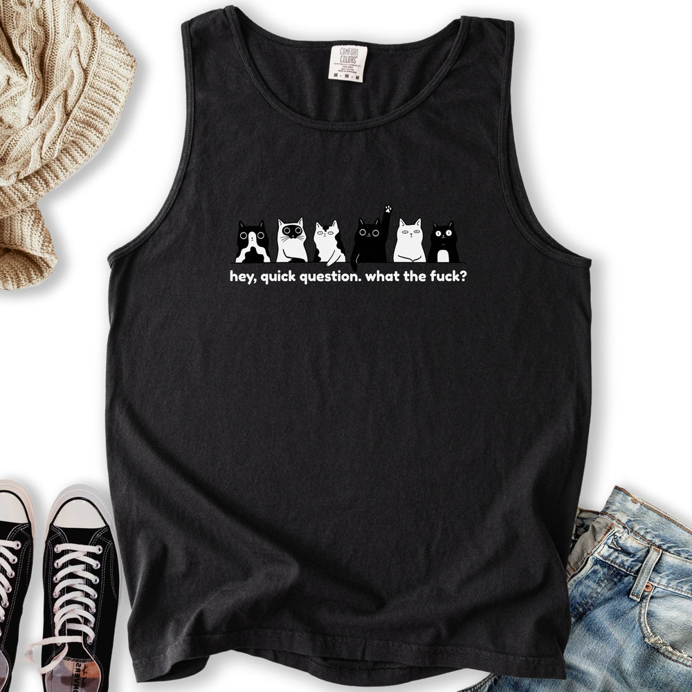 Hey Quick Question Tank - Adult & Kids T-Shirts, Sweatshirts & Hoodies apparel design preview 2
