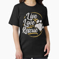 Live Love Rescue Dog Lover Adopt a Adoption - Adult & Kids T-Shirts, Sweatshirts & Hoodies apparel design preview 1