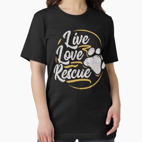 Live Love Rescue Dog Lover Adopt a Adoption - Adult & Kids T-Shirts, Sweatshirts & Hoodies apparel design preview 1