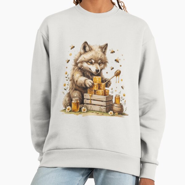 Cute Honey Wolf Woodland Animal - Adult & Kids T-Shirts, Sweatshirts & Hoodies apparel design preview 1
