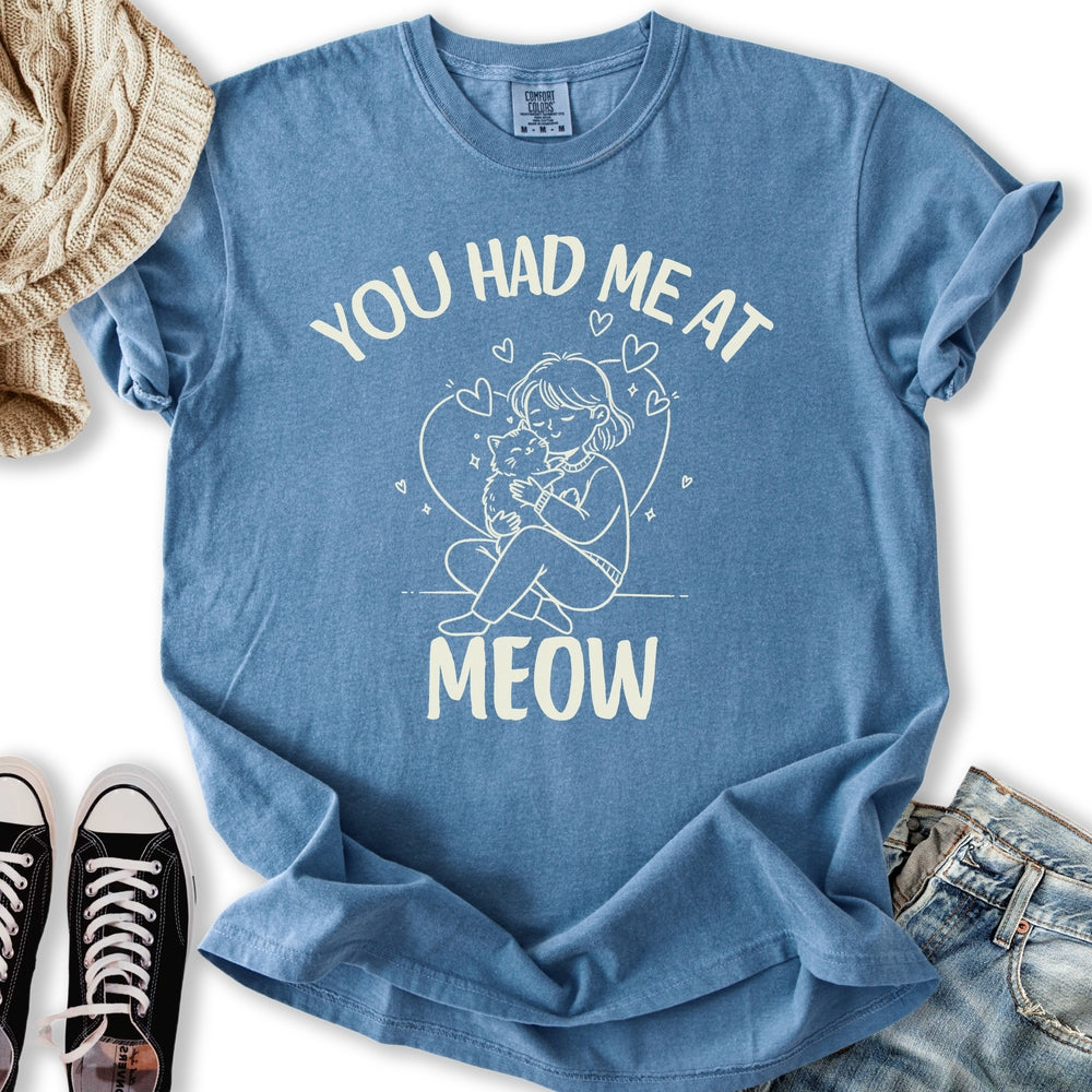 Had Me At Meow - Adult & Kids T-Shirts, Sweatshirts & Hoodies apparel design preview 1