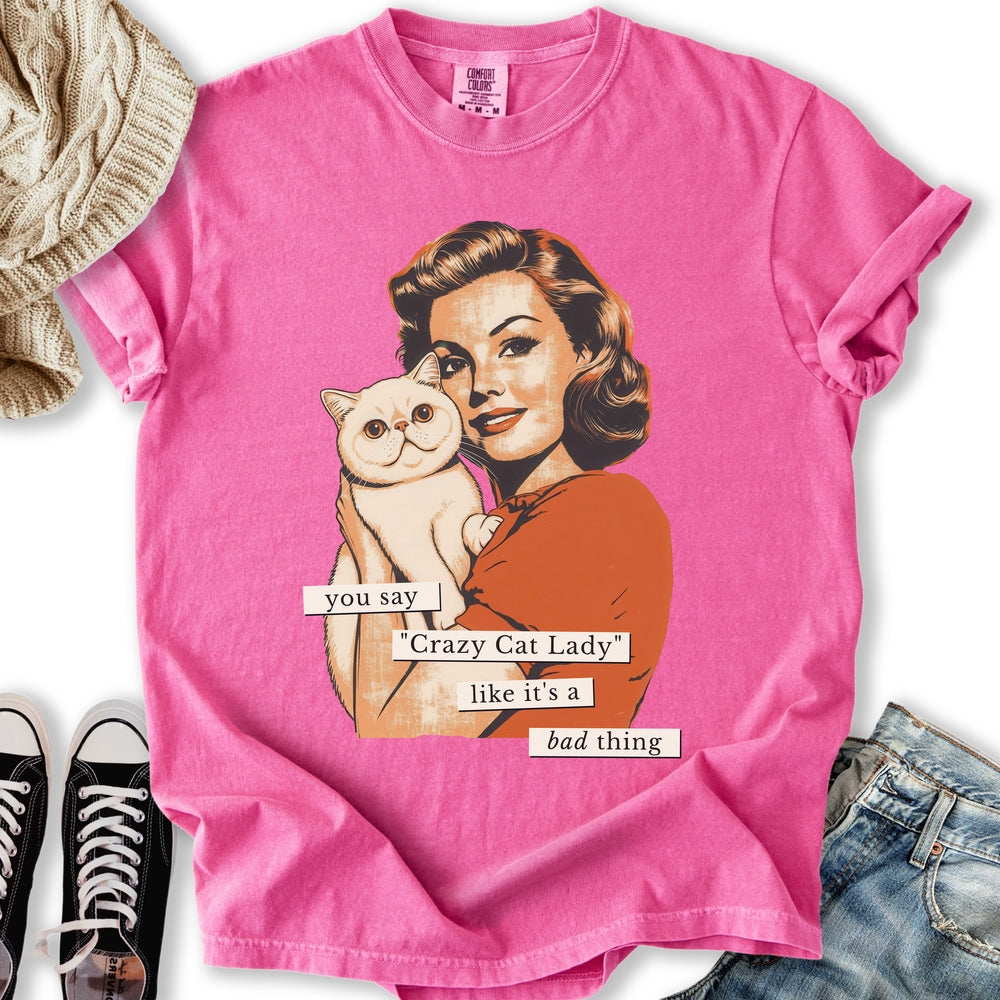Exotic Cat Lady - Adult & Kids T-Shirts, Sweatshirts & Hoodies apparel design preview 2