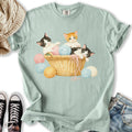 Kitten Yarn Basket - Adult & Kids T-Shirts, Sweatshirts & Hoodies apparel design preview 1