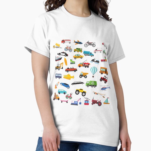 Little Boy Things That Move Vehicle Transportation - Adult & Kids T-Shirts, Sweatshirts & Hoodies apparel design preview 1