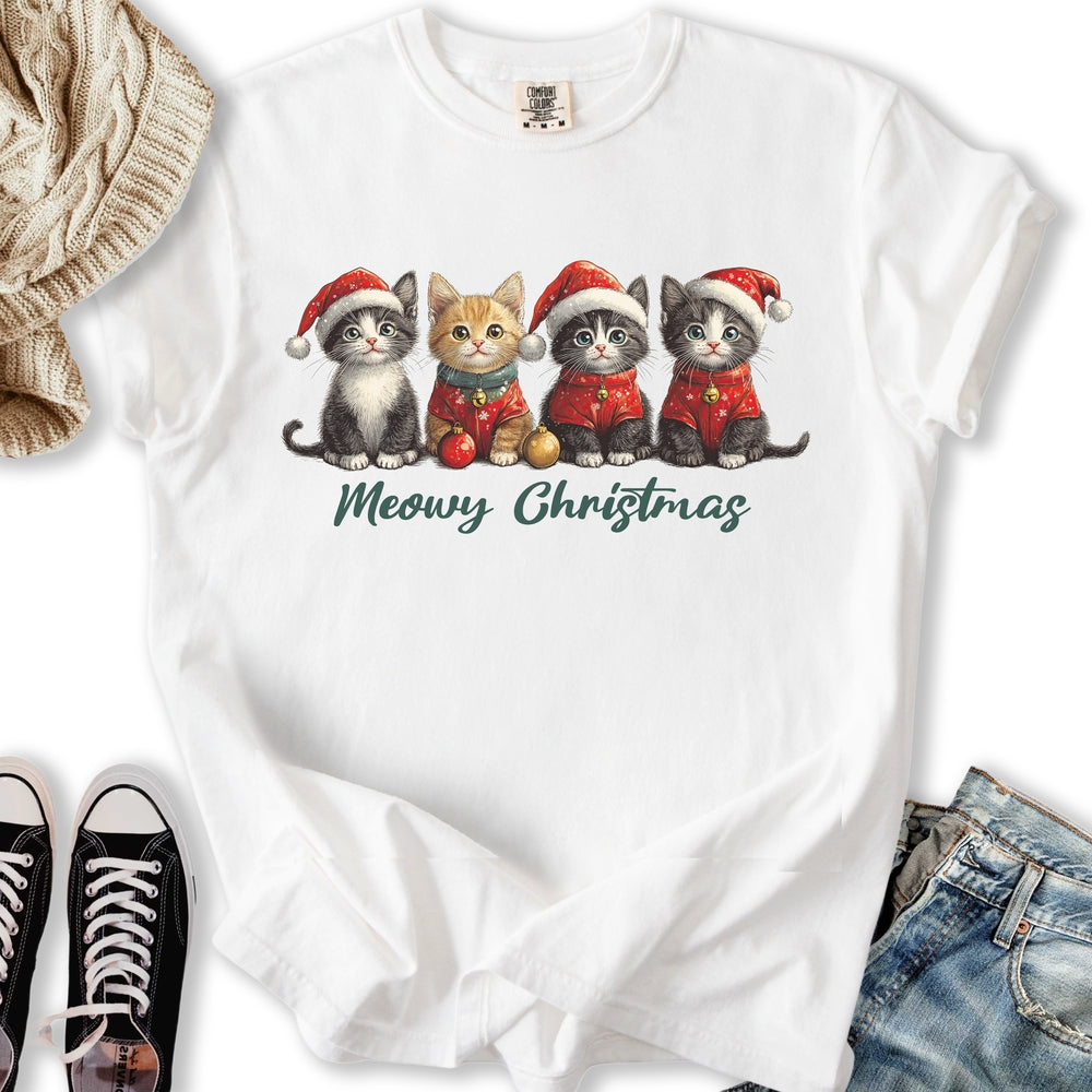 Christmas Cats - Adult & Kids T-Shirts, Sweatshirts & Hoodies apparel design preview 2