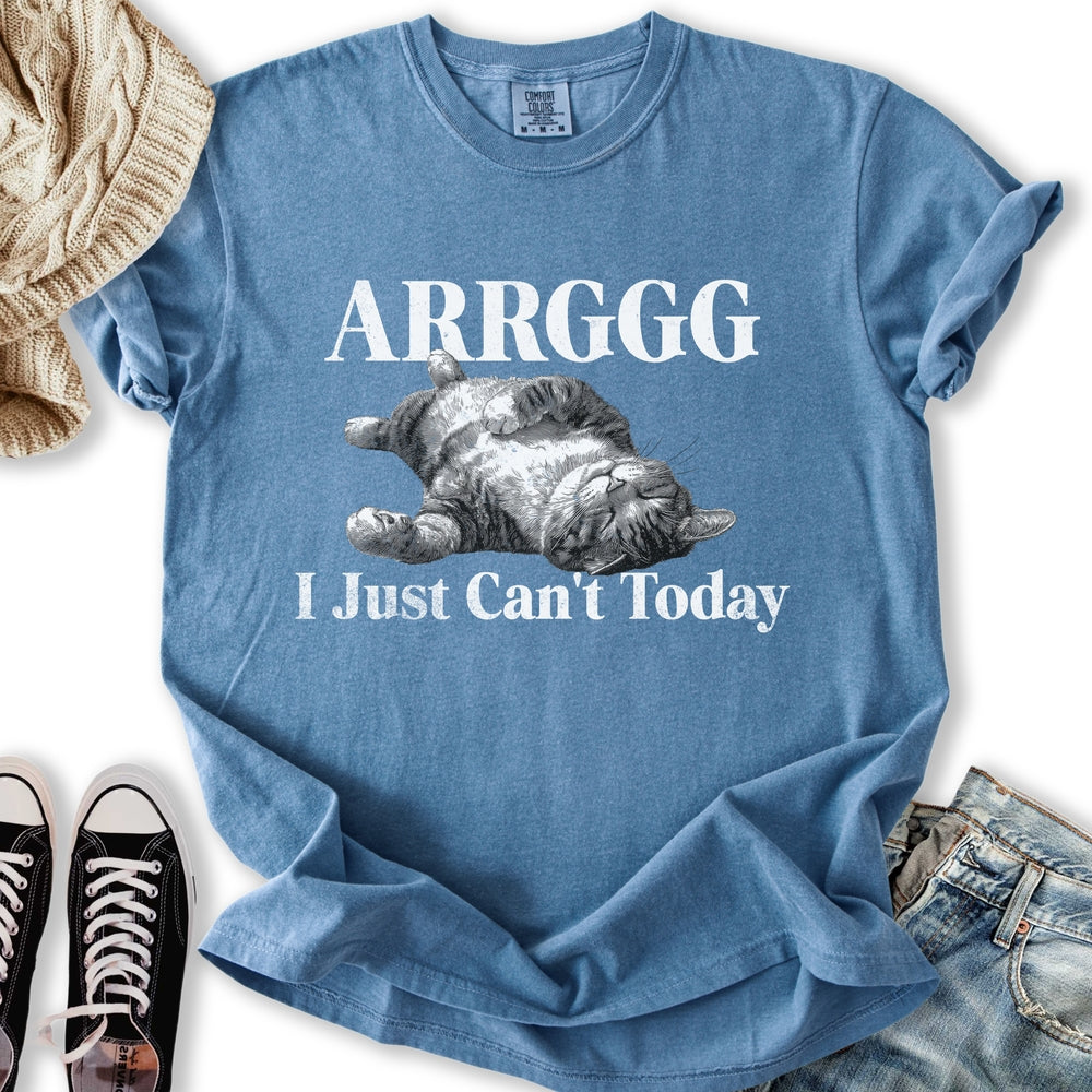 I Can't Today Cat - Adult & Kids T-Shirts, Sweatshirts & Hoodies apparel design preview 1