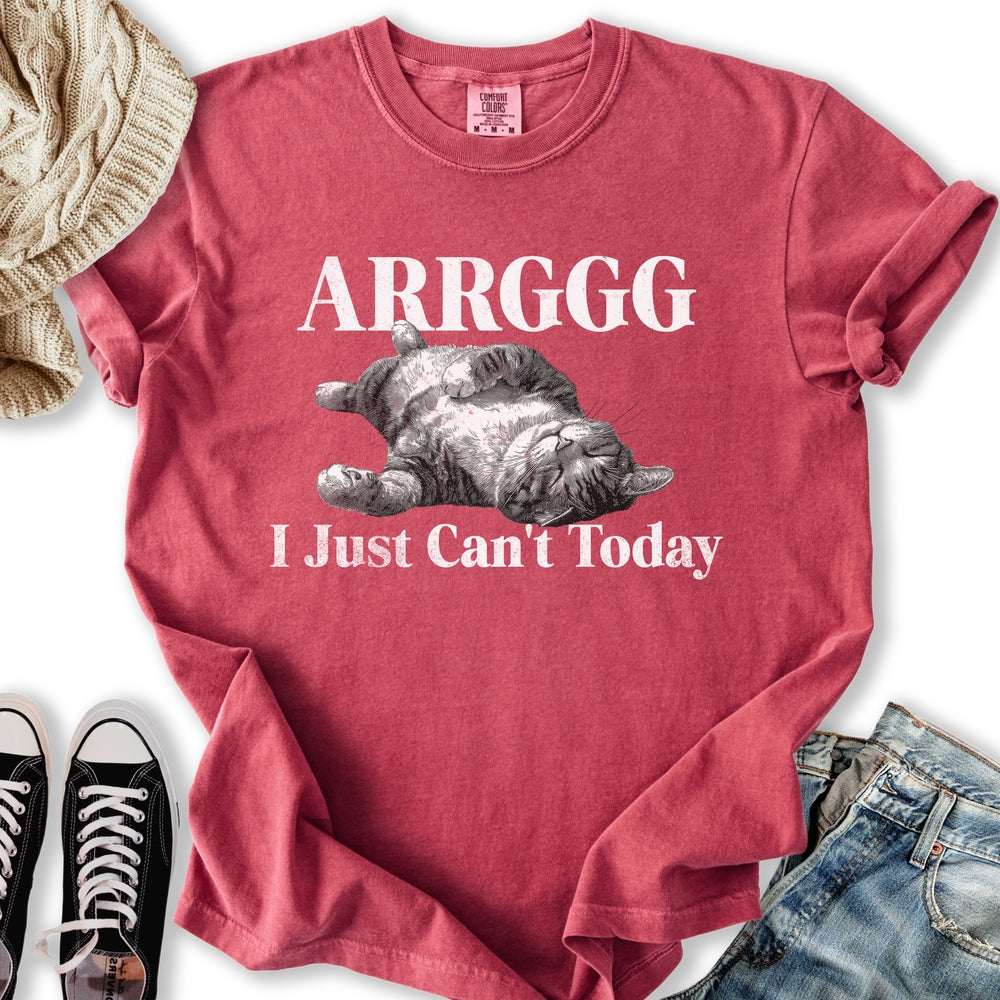 I Can't Today Cat - Adult & Kids T-Shirts, Sweatshirts & Hoodies apparel design preview 2