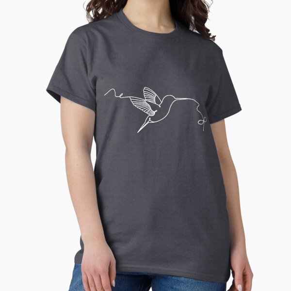 Hummingbird (white design) - Adult & Kids T-Shirts, Sweatshirts & Hoodies apparel design preview 1