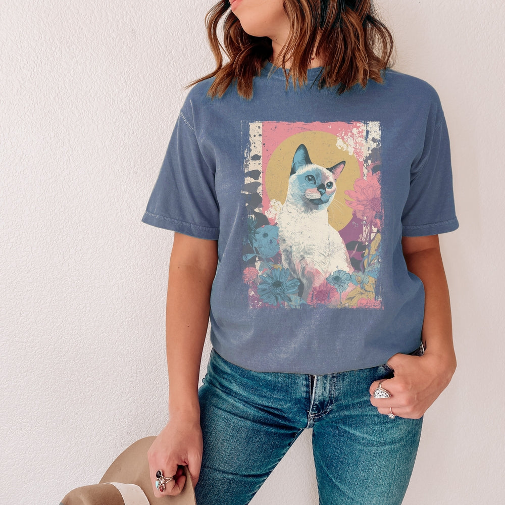 Siamese Pastel Art - Adult & Kids T-Shirts, Sweatshirts & Hoodies apparel design preview 1