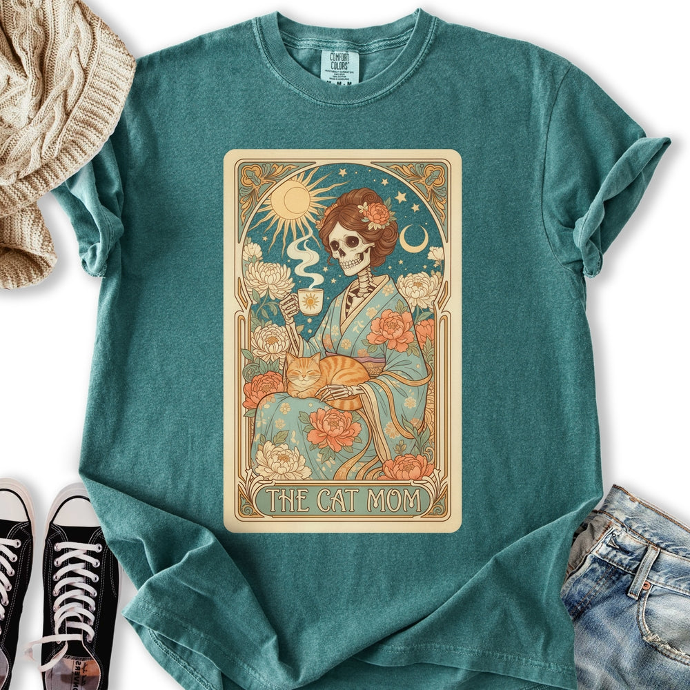 Pastel Cat Mom Tarot - Adult & Kids T-Shirts, Sweatshirts & Hoodies apparel design preview 2