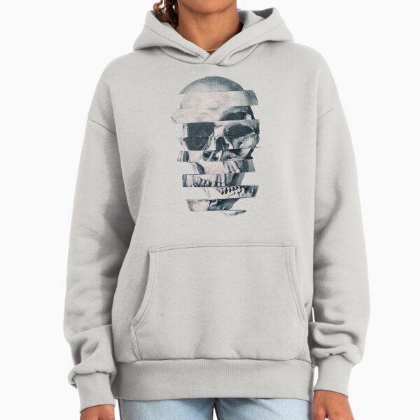 Glitch Skull Mono - Adult & Kids T-Shirts, Sweatshirts & Hoodies apparel design preview 1