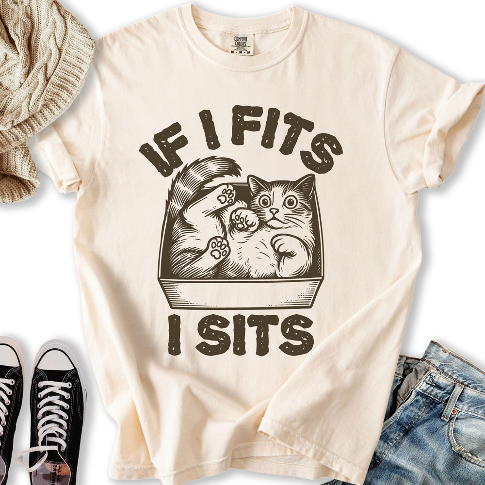 If I Fits Sits - Adult & Kids T-Shirts, Sweatshirts & Hoodies apparel design preview 1