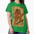 Oni Skateboarder: Ukiyo-e Demon Shredding the Streets - Adult & Kids T-Shirts, Sweatshirts & Hoodies apparel design preview 1