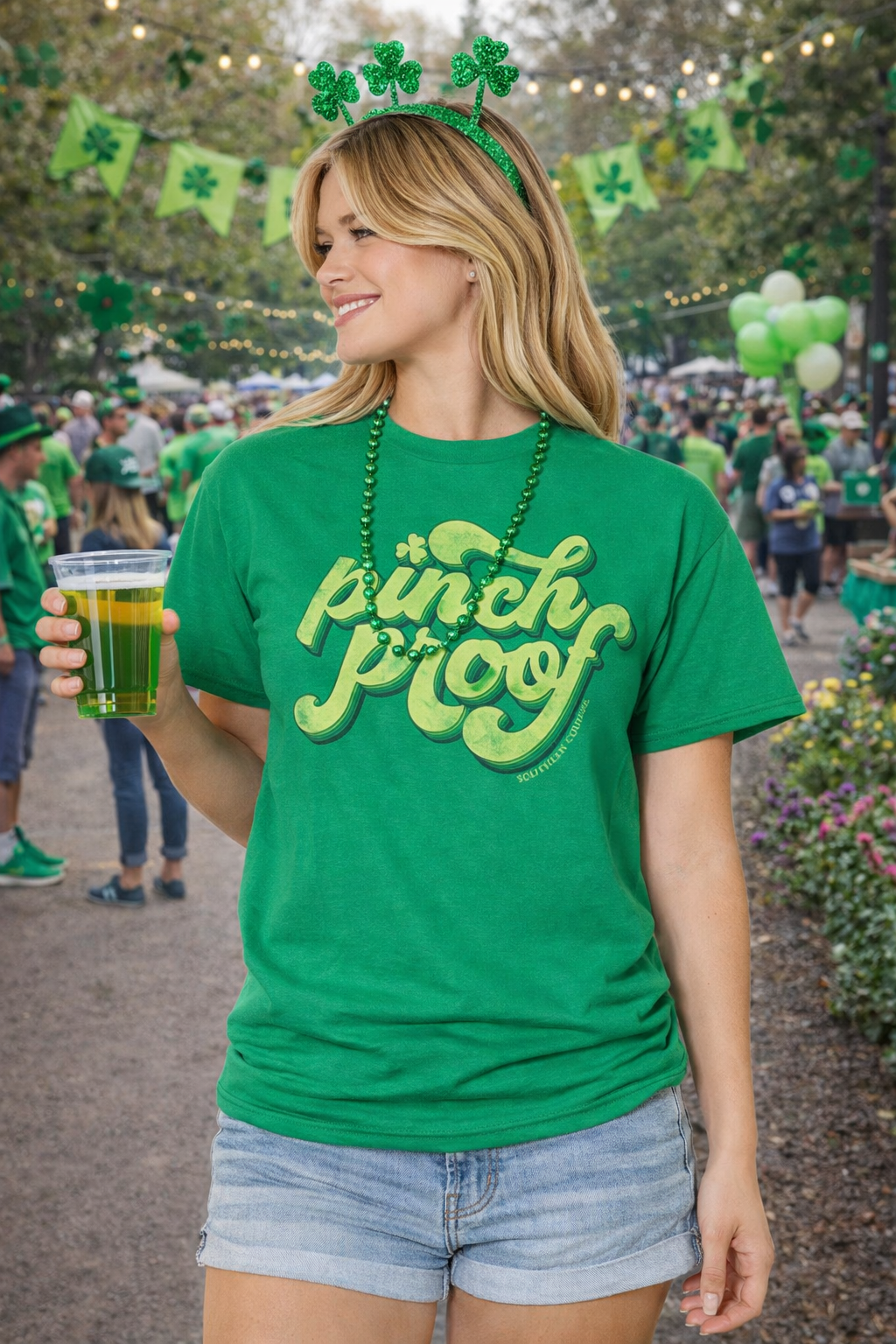 Southern Couture Soft Collection Pinch Proof Irish - Adult & Kids T-Shirts, Sweatshirts & Hoodies apparel design preview 1