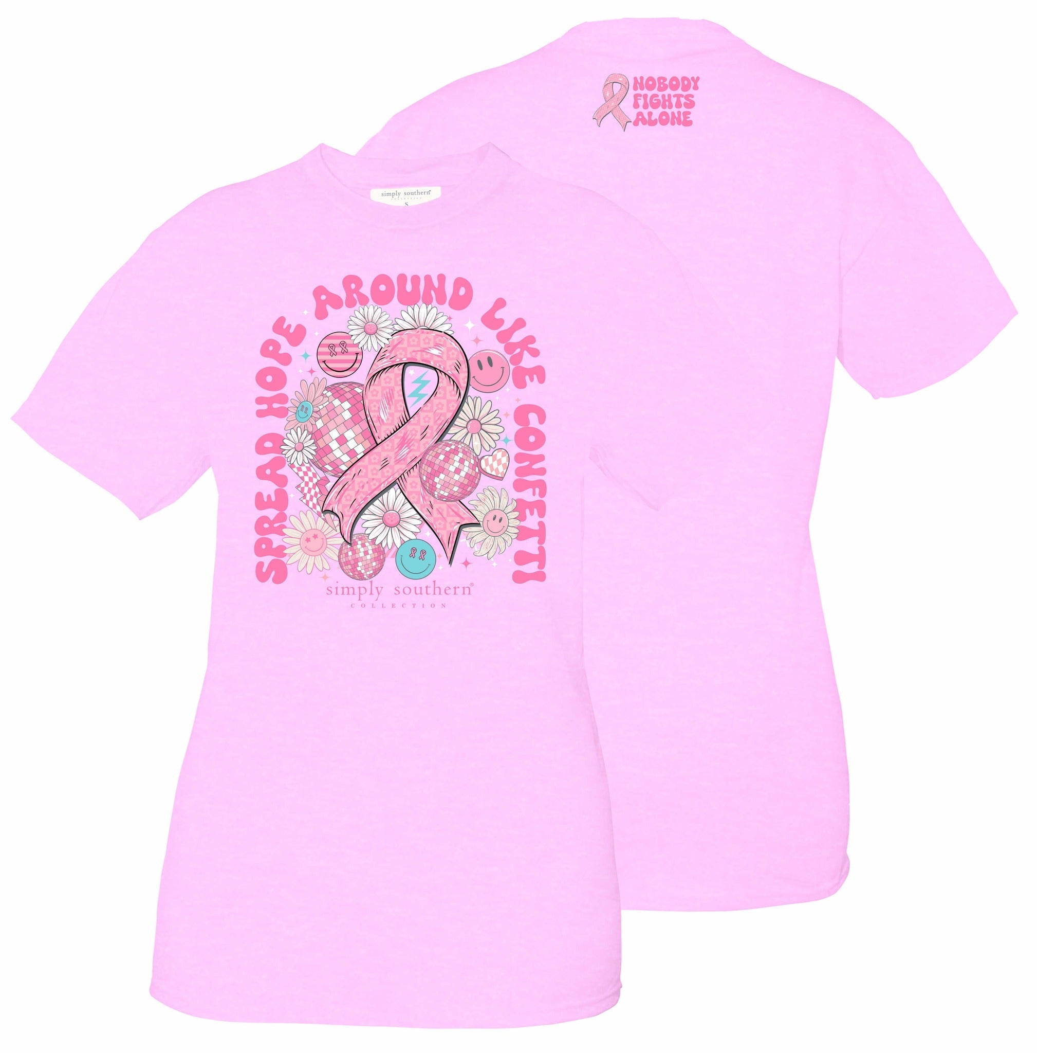 Simply Southern Spread Hope Cancer - Adult & Kids T-Shirts, Sweatshirts & Hoodies apparel design preview 2