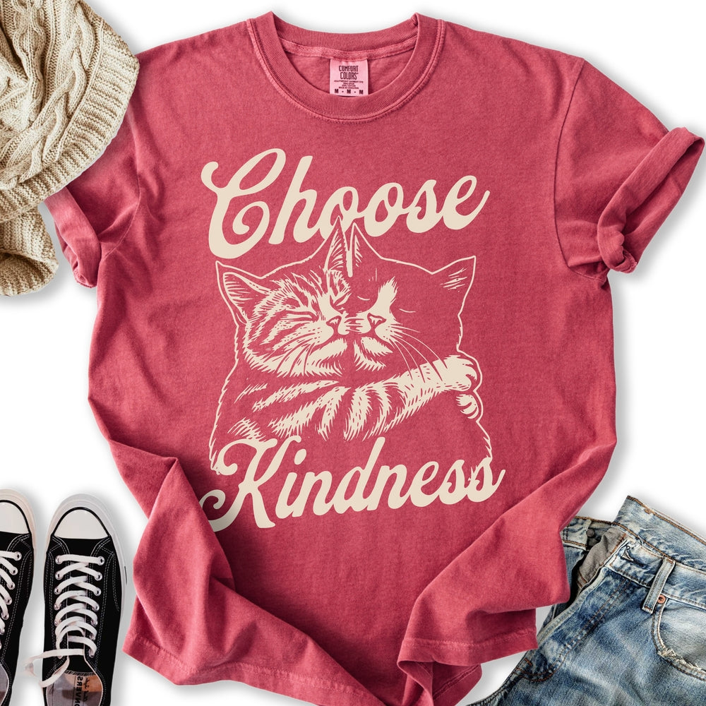 Choose Kindness Cats - Adult & Kids T-Shirts, Sweatshirts & Hoodies apparel design preview 2