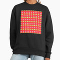 Lime Octagons and Magenta Stars on Red background - Adult & Kids T-Shirts, Sweatshirts & Hoodies apparel design preview 1