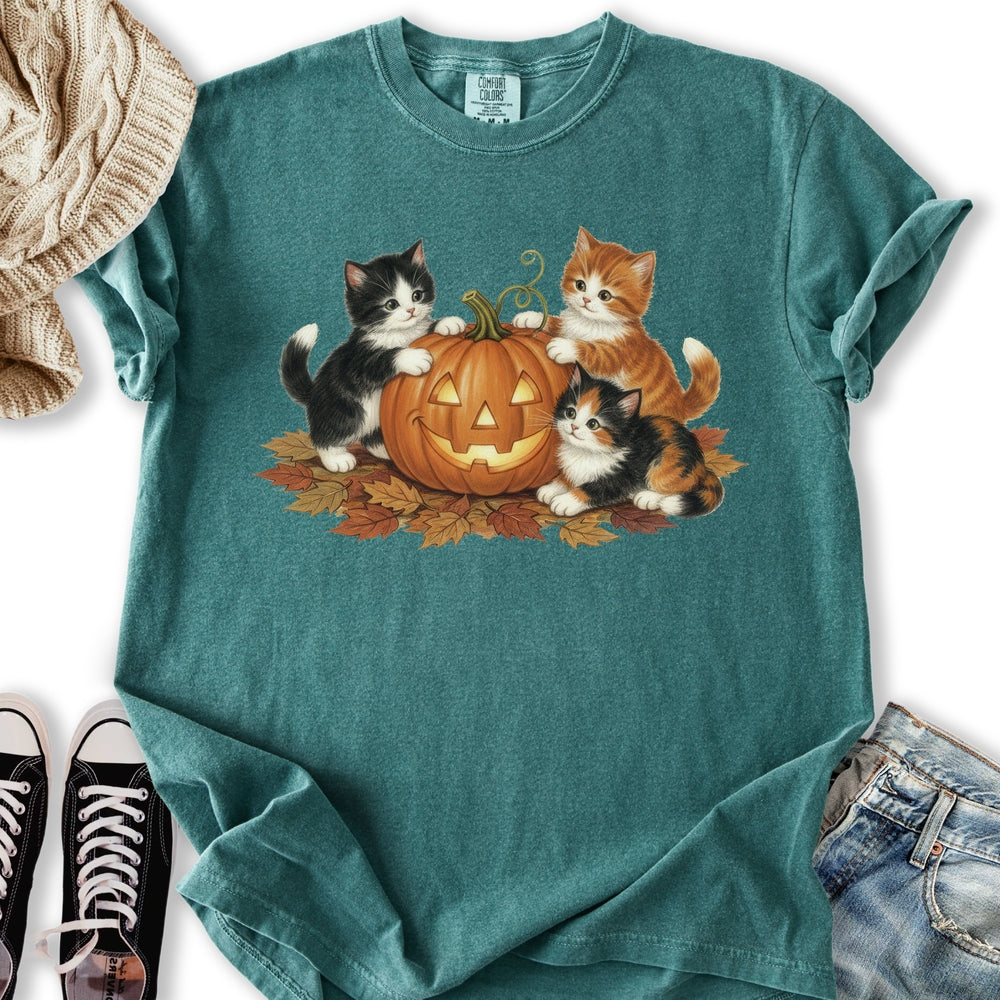Cute Fall Kittens - Adult & Kids T-Shirts, Sweatshirts & Hoodies apparel design preview 2