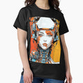Portrait of a cyberpunk girl - Adult & Kids T-Shirts, Sweatshirts & Hoodies apparel design preview 1