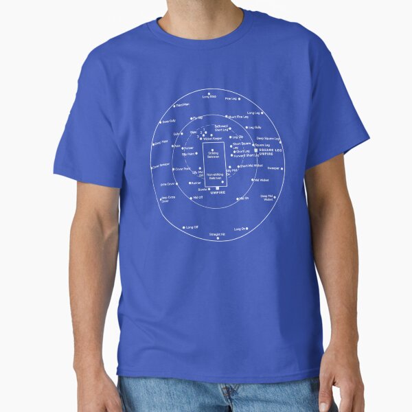 CRICKET PITCH POSITIONS- Fielding Diagram - Adult & Kids T-Shirts, Sweatshirts & Hoodies apparel design preview 1