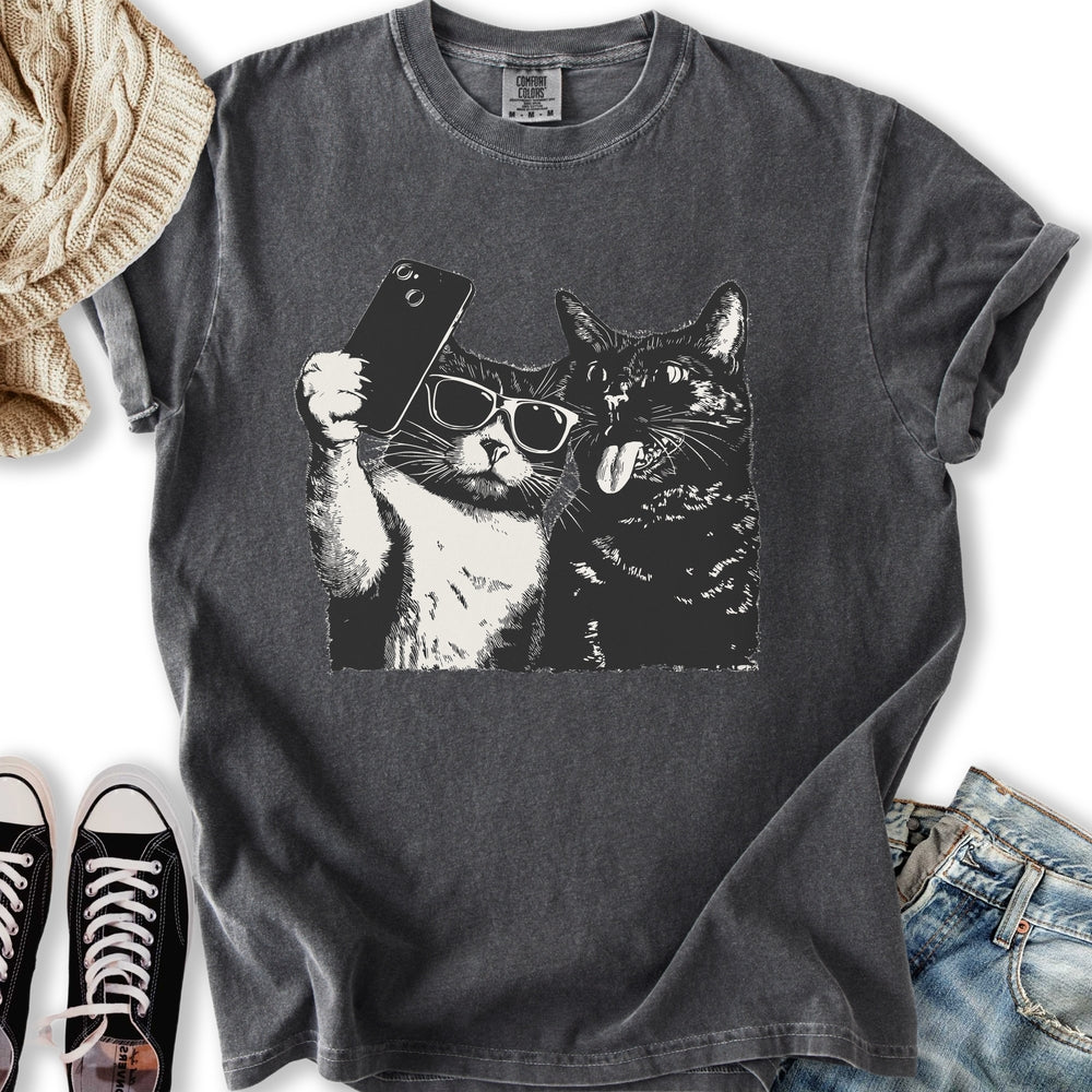 Cat Selfie - Adult & Kids T-Shirts, Sweatshirts & Hoodies apparel design preview 1