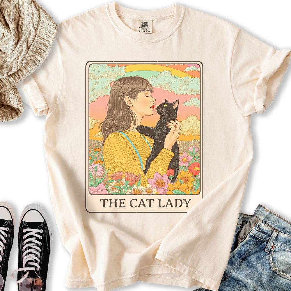 Black Cat Tarot - Adult & Kids T-Shirts, Sweatshirts & Hoodies apparel design preview 1