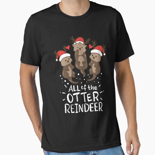 Otter Christmas - Adult & Kids T-Shirts, Sweatshirts & Hoodies apparel design preview 1