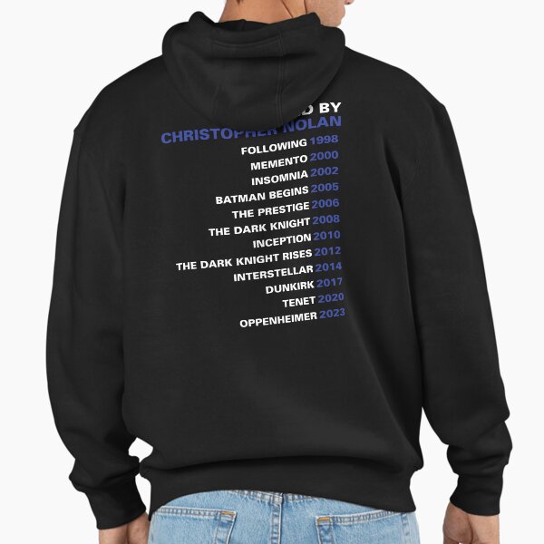 Christopher Nolan Director's Filmography - Adult & Kids T-Shirts, Sweatshirts & Hoodies apparel design preview 1