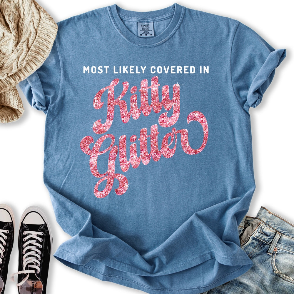 Covered In Kitty Glitter - Adult & Kids T-Shirts, Sweatshirts & Hoodies apparel design preview 2