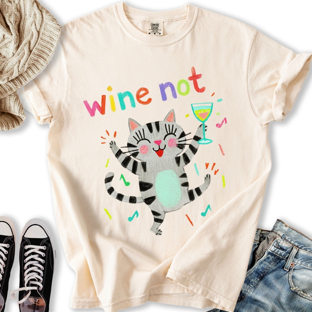 Wine Not Crayon - Adult & Kids T-Shirts, Sweatshirts & Hoodies apparel design preview 1