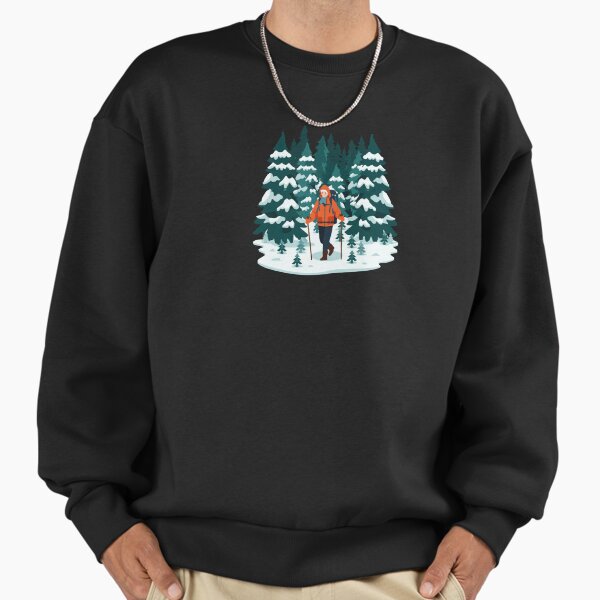 Winter Hiking - Adult & Kids T-Shirts, Sweatshirts & Hoodies apparel design preview 1