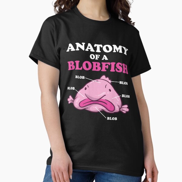 Anatomy Of A Blobfish Funny Ugly Fish Meme - Adult & Kids T-Shirts, Sweatshirts & Hoodies apparel design preview 1