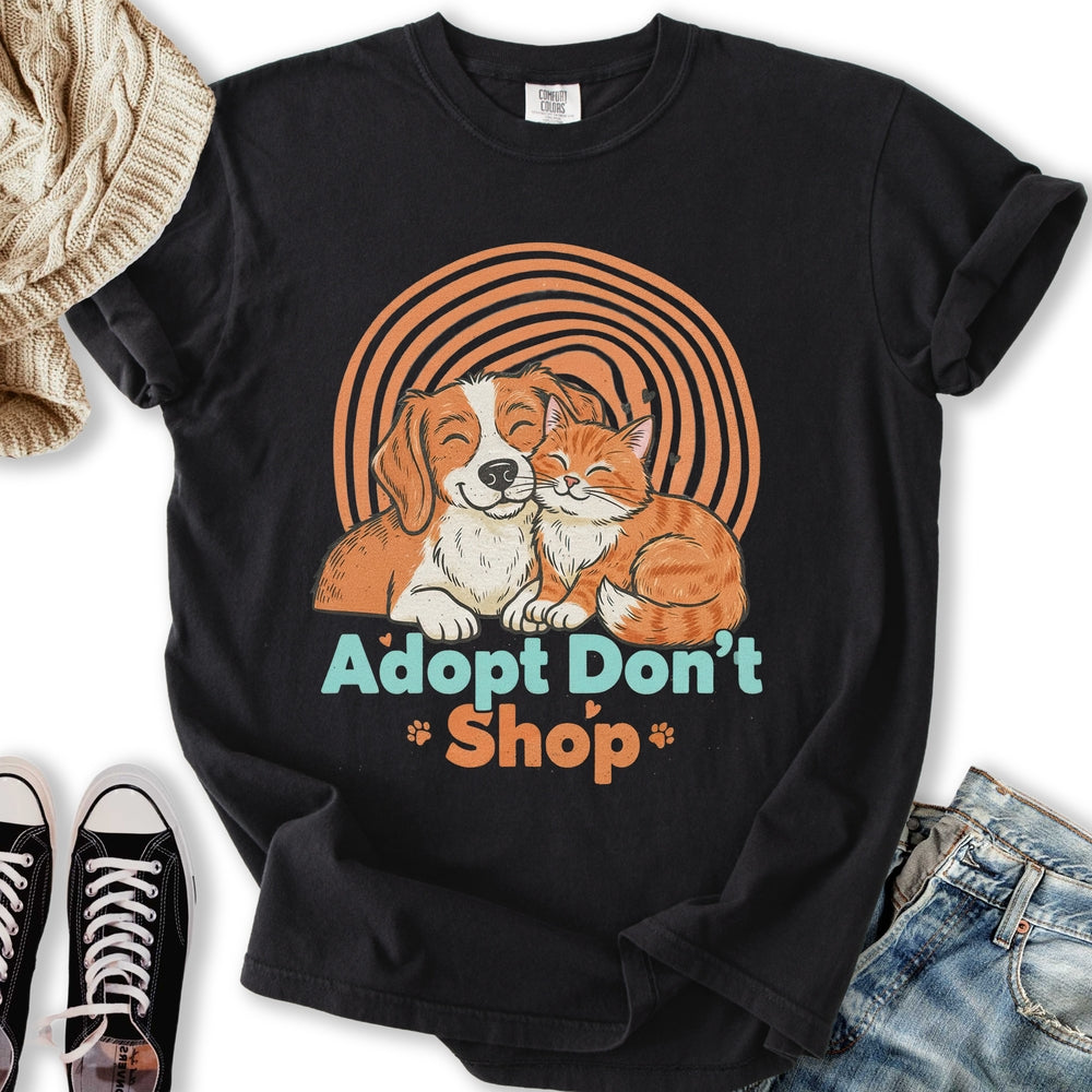 Adopt Don't Shop - Adult & Kids T-Shirts, Sweatshirts & Hoodies apparel design preview 2