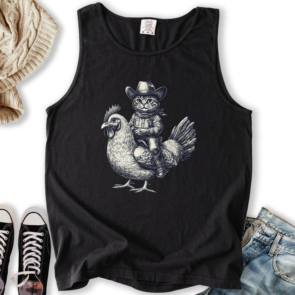 Cat Chicken Tank - Adult & Kids T-Shirts, Sweatshirts & Hoodies apparel design preview 2