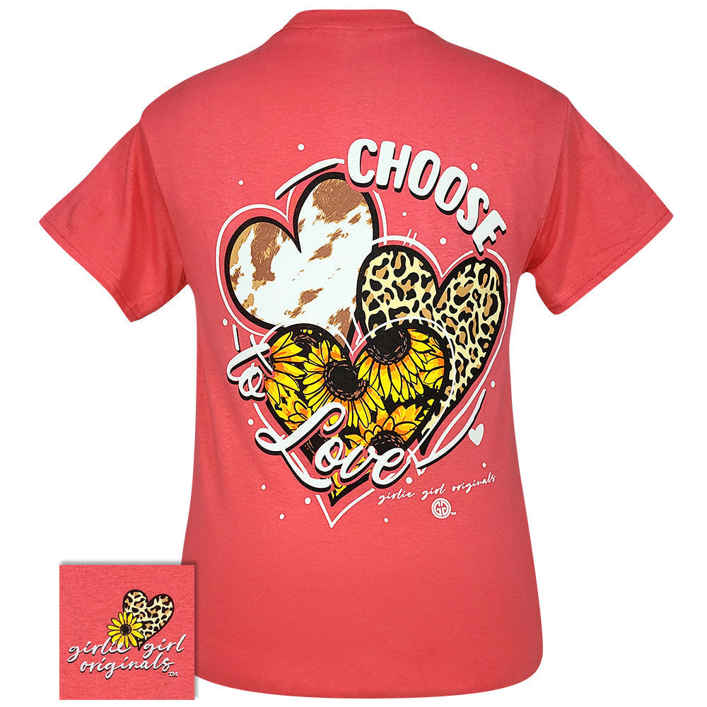 Girlie Girl Originals Choose Love Hearts - Adult & Kids T-Shirts, Sweatshirts & Hoodies apparel design preview 2
