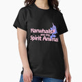 Narwhals are my spirit animal - Adult & Kids T-Shirts, Sweatshirts & Hoodies apparel design preview 1