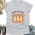 Orange Cats Rule V-Neck - Adult & Kids T-Shirts, Sweatshirts & Hoodies apparel design preview 1