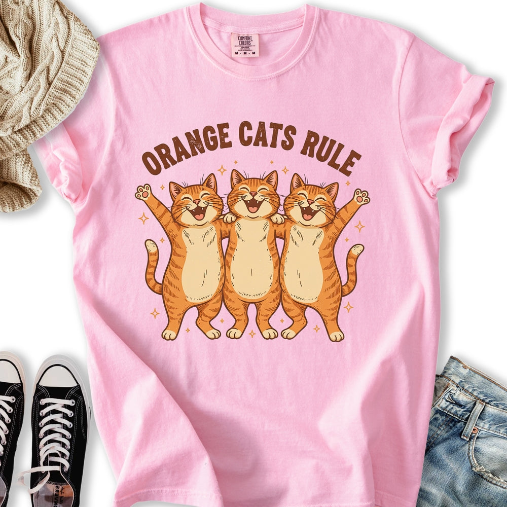 Orange Cats Rule - Adult & Kids T-Shirts, Sweatshirts & Hoodies apparel design preview 1