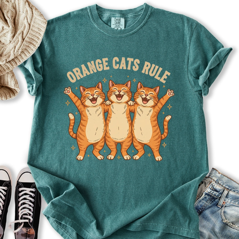 Orange Cats Rule - Adult & Kids T-Shirts, Sweatshirts & Hoodies apparel design preview 2
