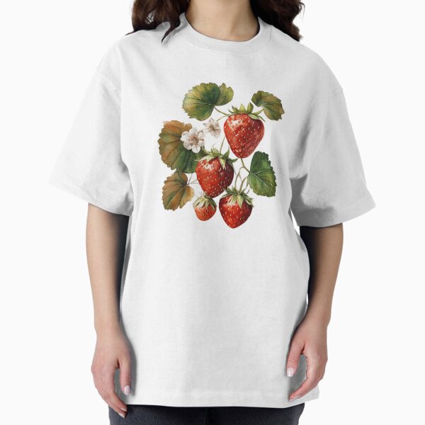 Vintage Strawberry Botanical Print - Adult & Kids T-Shirts, Sweatshirts & Hoodies apparel design preview 1
