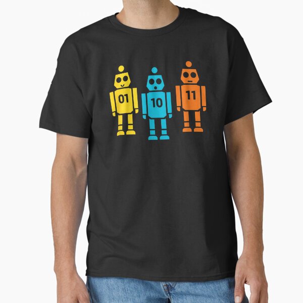 01 10 11 Robot - Adult & Kids T-Shirts, Sweatshirts & Hoodies apparel design preview 1