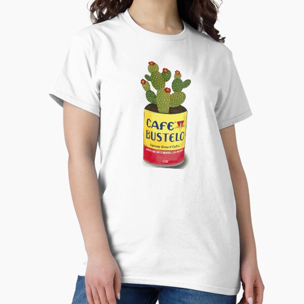 Cactus in a cafe bustelo can kitchen art - Adult & Kids T-Shirts, Sweatshirts & Hoodies apparel design preview 1