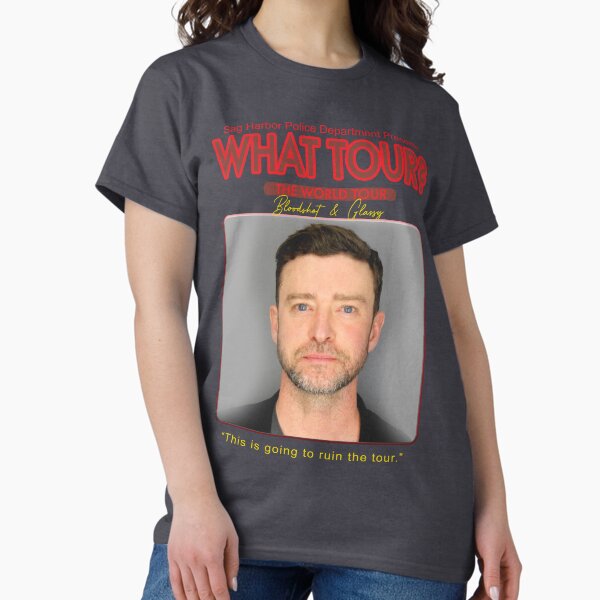 Justin Timberlake Mugshot Tour - Adult & Kids T-Shirts, Sweatshirts & Hoodies apparel design preview 1