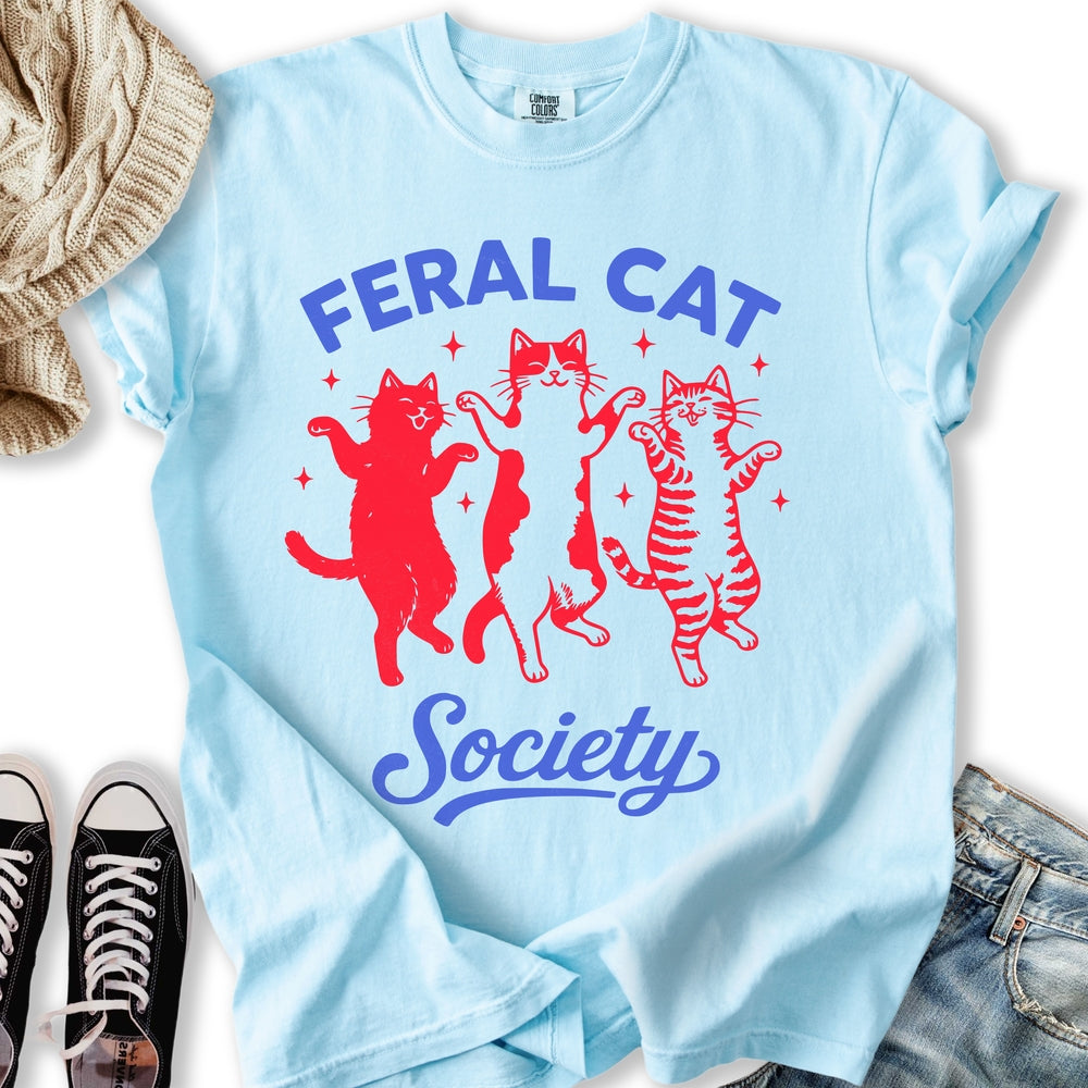 Feral Cat Society - Adult & Kids T-Shirts, Sweatshirts & Hoodies apparel design preview 1