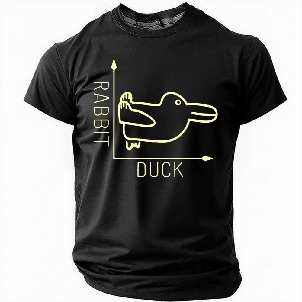 Rabbit Duck Print Men Slogan - Adult & Kids T-Shirts, Sweatshirts & Hoodies apparel design preview 8