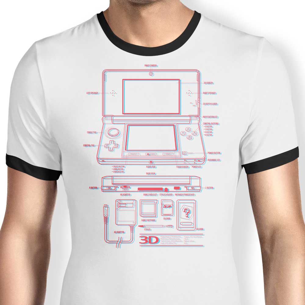 3DS Ringer - Adult & Kids T-Shirts, Sweatshirts & Hoodies apparel design preview 1