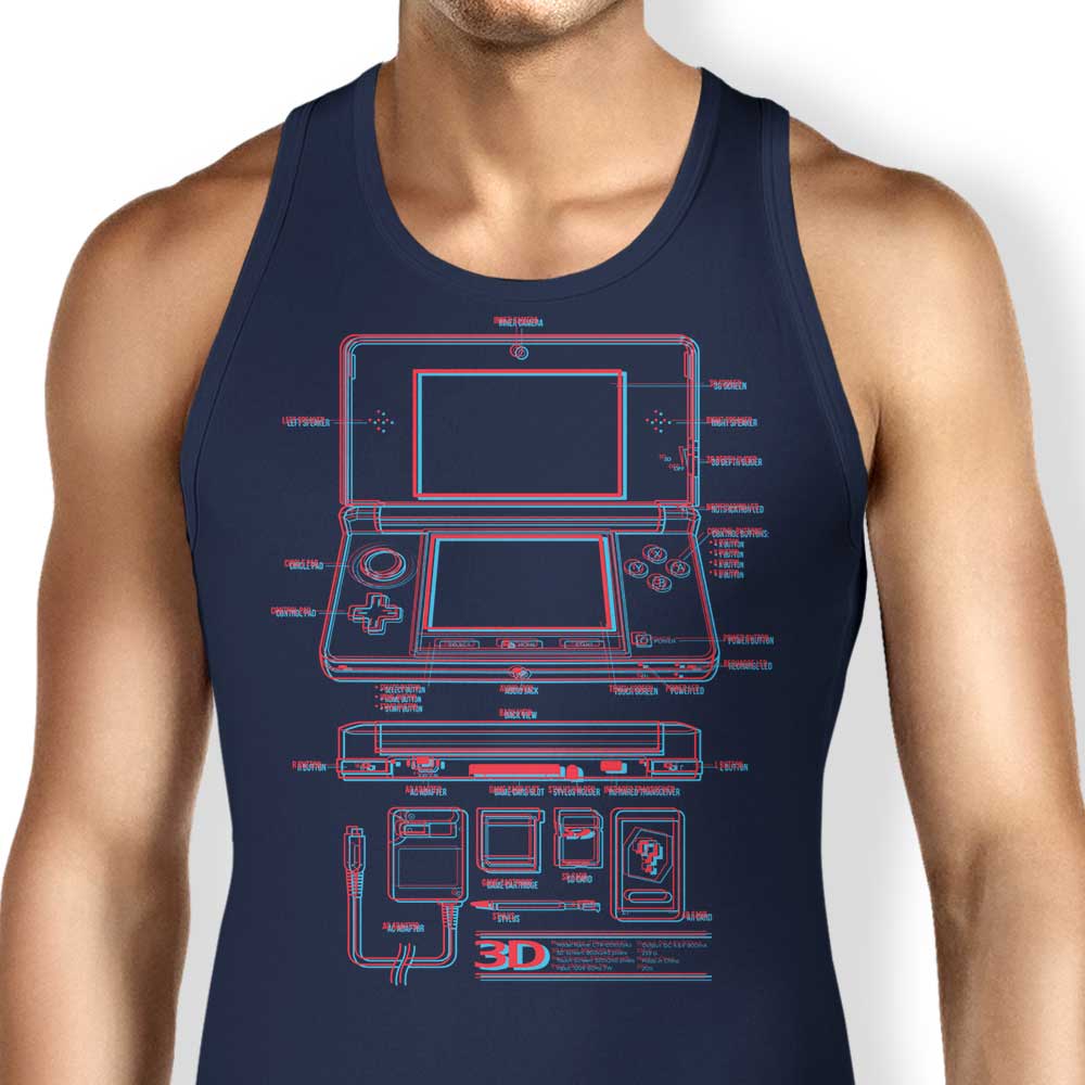3DS Tank Top - Adult & Kids T-Shirts, Sweatshirts & Hoodies apparel design preview 1