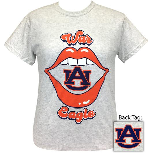 Girlie Girl Originals Preppy Auburn Lips - Adult & Kids T-Shirts, Sweatshirts & Hoodies apparel design preview 1